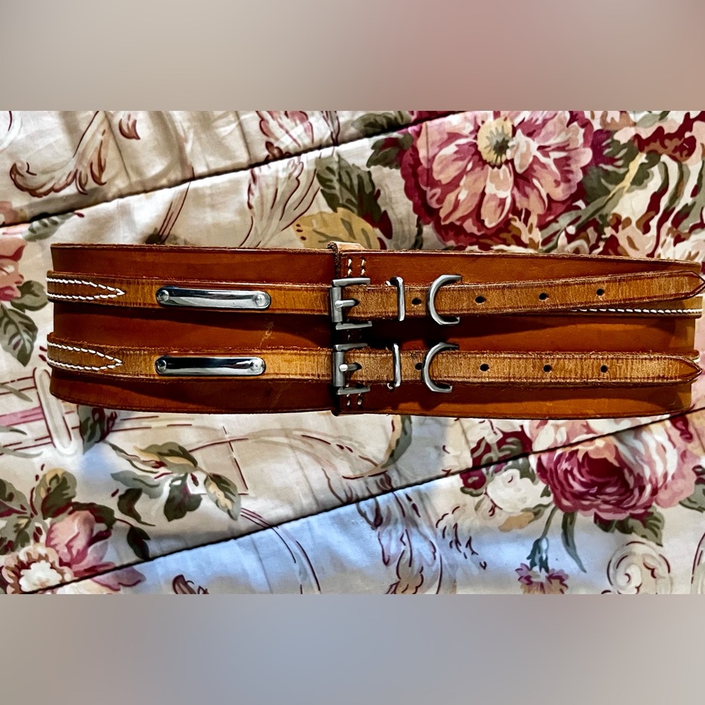 Vintage Ralph Lauren Belt horse equestrian surcingle dressage prairie rare 30”
